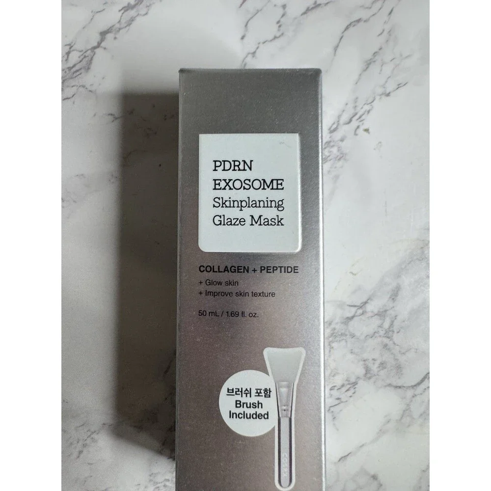 COSRX PDRN Exosome Skinplaning Glaze Mask Collagen + Peptide w/Brush 1.69 oz